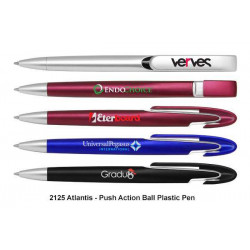 2125 Atlantis - Push Action Ball Plastic Pen, Promotional Gifts, Promotional Gift, Singapore